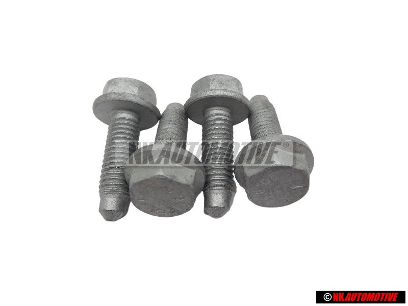 4x VW Original Tornillo Hexagonal Con Collar - N 10127707