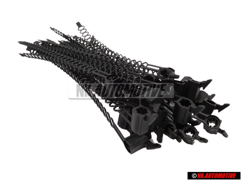 25x VW Original Sujetacables Con Soporte Para Espiga Soldadura: - N 90643701