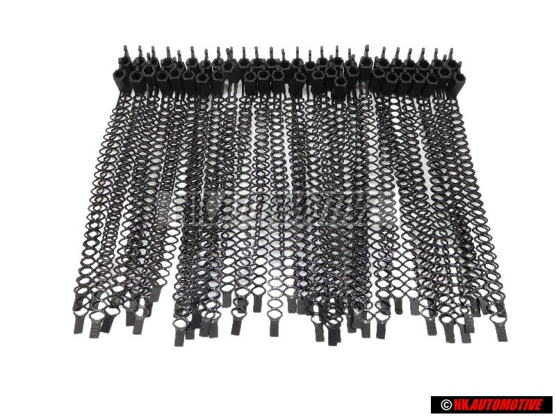 50x VW Original Sujetacables Con Soporte Para Espiga Soldadura: - N 90643701