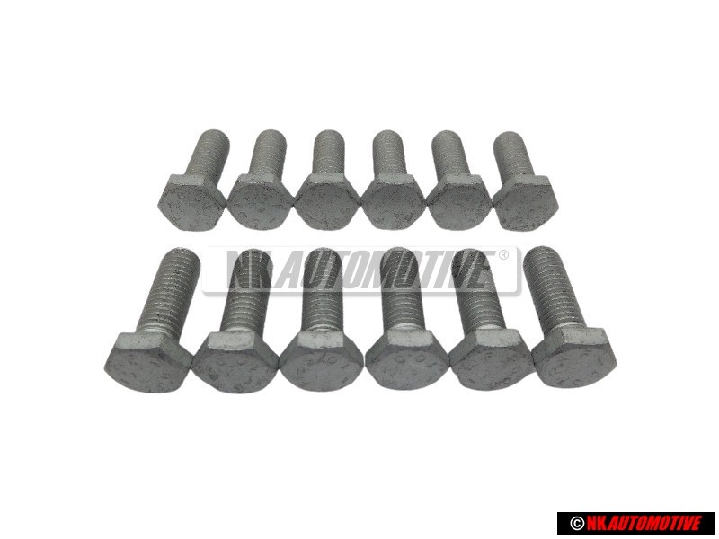 12x VW Original Tornillo Hexagonal - N 90877301