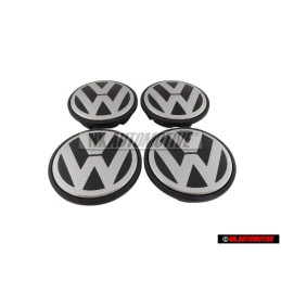 4x VW Original Tapacubos Negro/Antracita Metalizado - 7L6601149B RVC