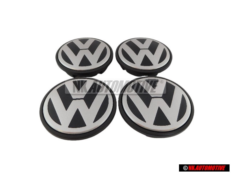 4x VW Original Tapacubos Negro/Antracita Metalizado - 7L6601149B RVC