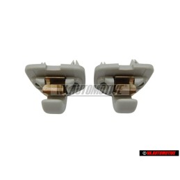 2x Audi Original Soporte P. Parasol Plata Estrella - 8W0857562A Z62