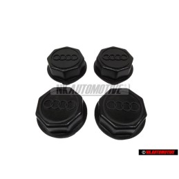 4x Audi Original Tapacubos Negro Satinado - 841601165 01C
