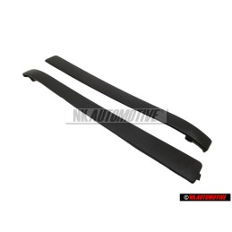 2x VW Original Recubrimiento Manilla Puerta Negro Satinado - 191837239 01C