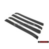 4x VW Original Recubrimiento Manilla Puerta Negro Satinado - 191837239 01C