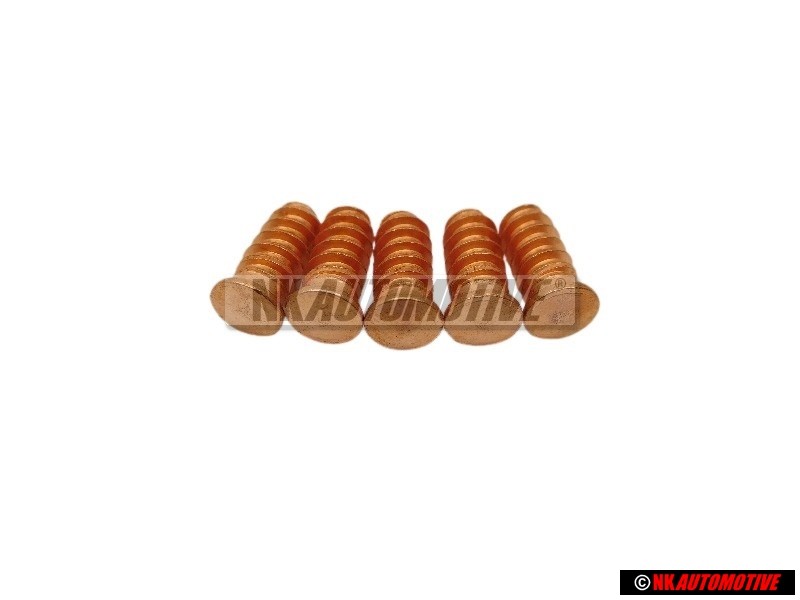 5x VW Original Espiga Soldadura 'Unidad Pedido 100' - N 90175701