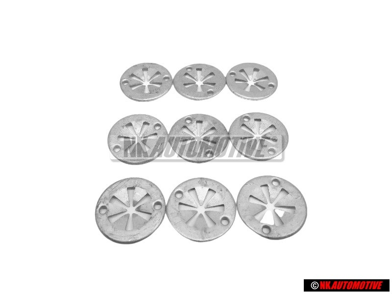 9x VW Original Arandela De Presion - N 90796502