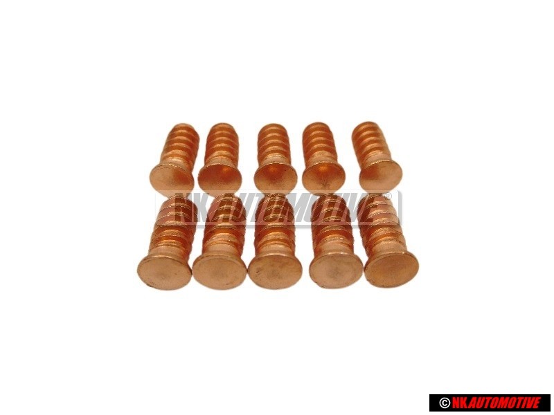 10x VW Original Espiga Soldadura 'Unidad Pedido 100' - N 90175701