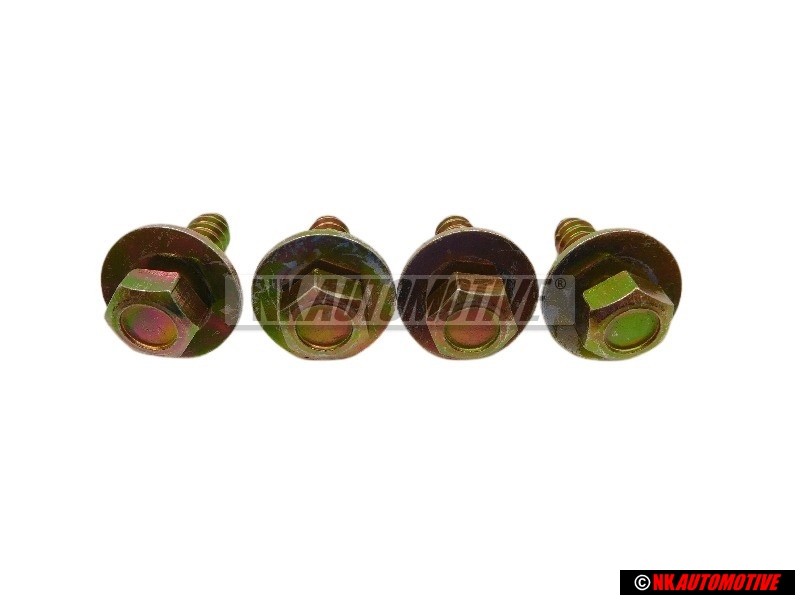 4x VW Original Tornillo Hexagonal Chapa(Comb) - 311821143
