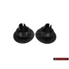 2x VW Original Soporte Para Cubierta Negro Satinado - 191807193 01C