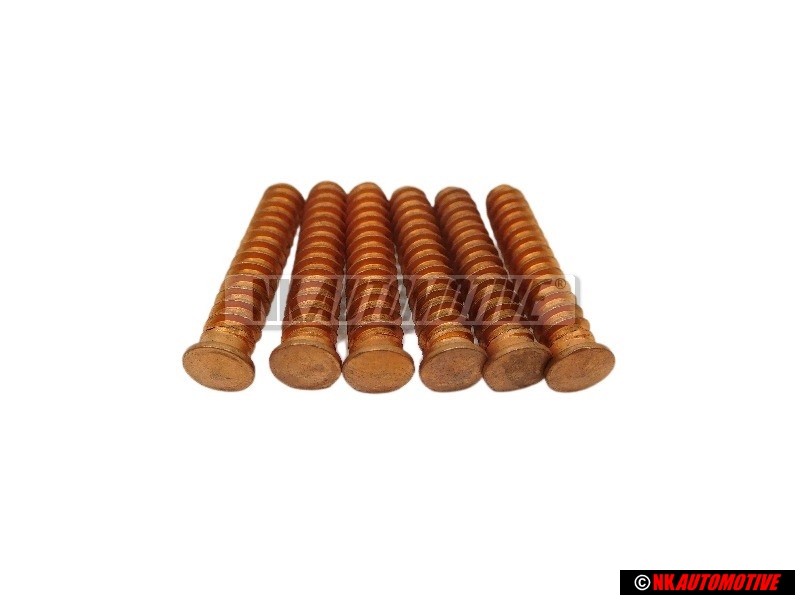 6x VW Original Espiga Soldadura - N 90231601