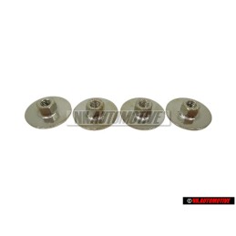 4x VW Original Tuerca Hexagonal Con Arandela Goma - N 90574801