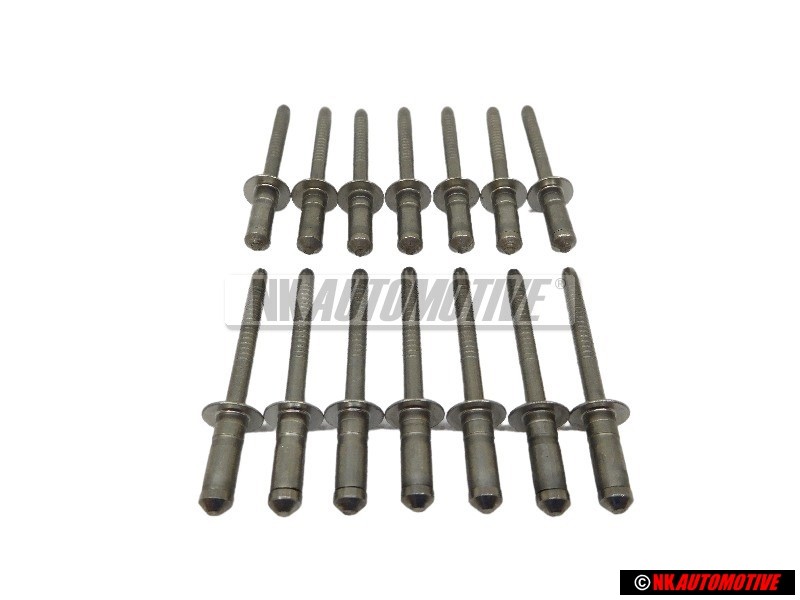 14x VW Original Remache Ciego - N 90478601