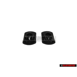 2x VW Original Boton Presion Negro Satinado - 535853733 01C