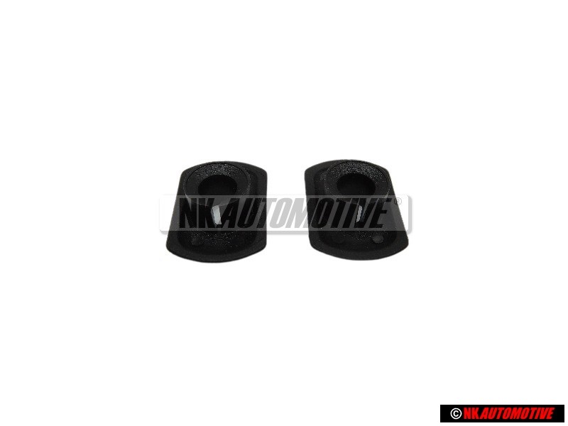 2x VW Original Boton Presion Negro Satinado - 535853733 01C