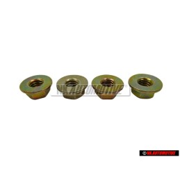 4x VW Original Tuerca Hexag., Autoblocante - N 0230026