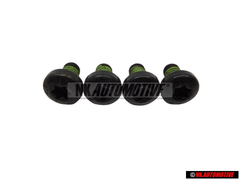 4x VW Original Tornillo Cabeza Plana - N 10170302