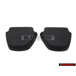 2x VW Original Tapa Protectora Negro Satinado - 165857719 01C