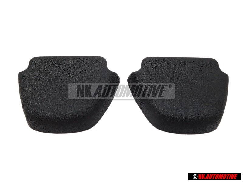 2x VW Original Tapa Protectora Negro Satinado - 165857719 01C