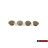 4x VW Original Tapon Beige Claro - 535867842B 4YV