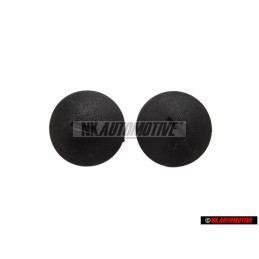 2x VW Original Boton Presion Negro Satinado - N 9006850101C