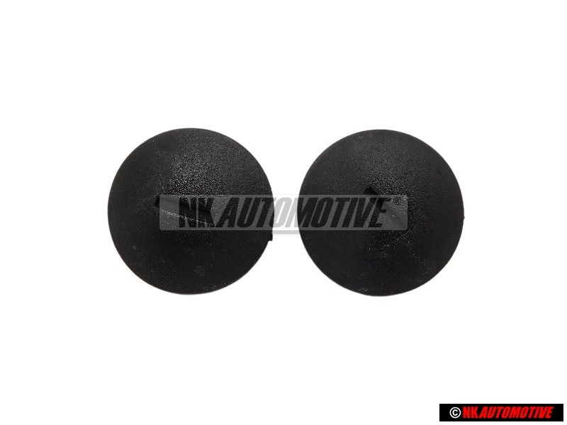 2x VW Original Boton Presion Negro Satinado - N 9006850101C