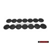 14x VW Original Boton Presion Negro Satinado - N 9009360101C