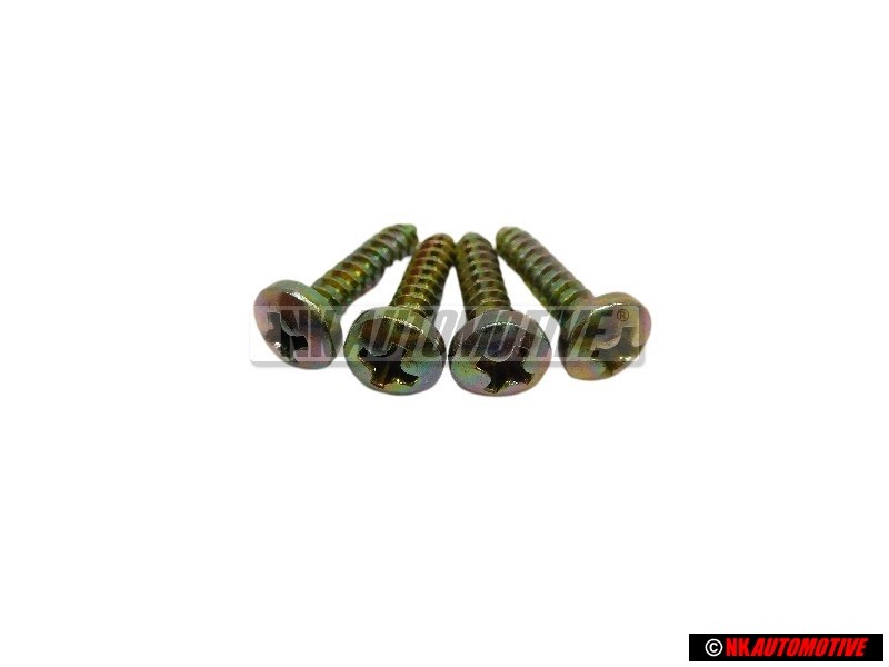 4x VW Original Tornillo Alomado P. 