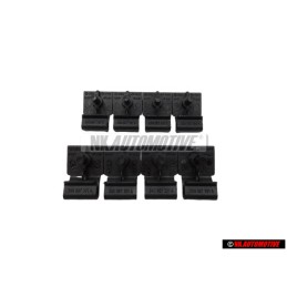8x VW Original Soporte Negro Satinado - 3A0867301 01C