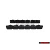 12x VW Original Clip Negro Satinado - 357867646 9B9