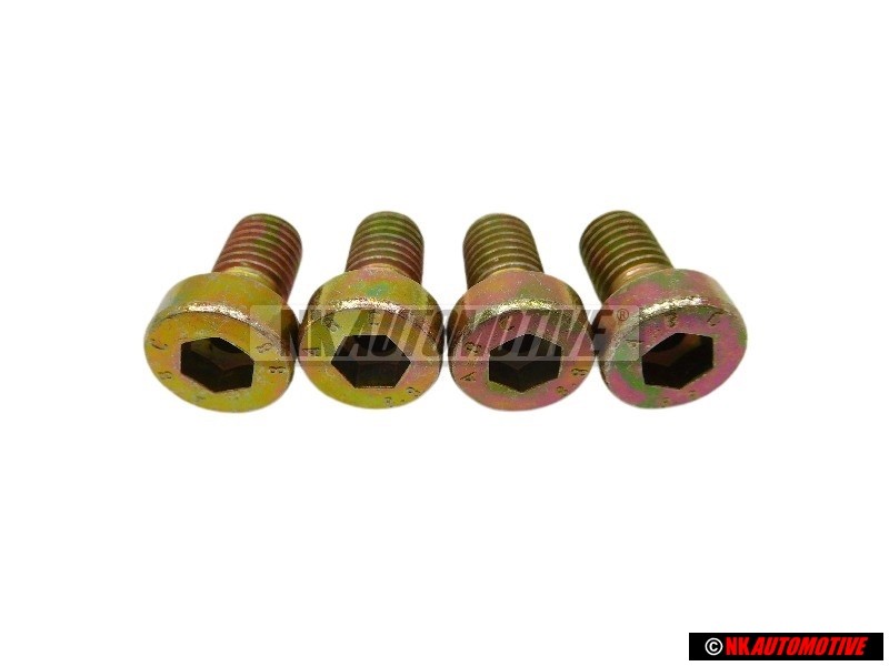 4x VW Original Tornillo Cilindrico Con Cabeza De Hexagono Interior - N 0147702