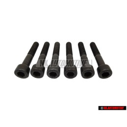6x VW Original Tornillo Cilindrico Con Cabeza De Hexagono Interior - N 0147513