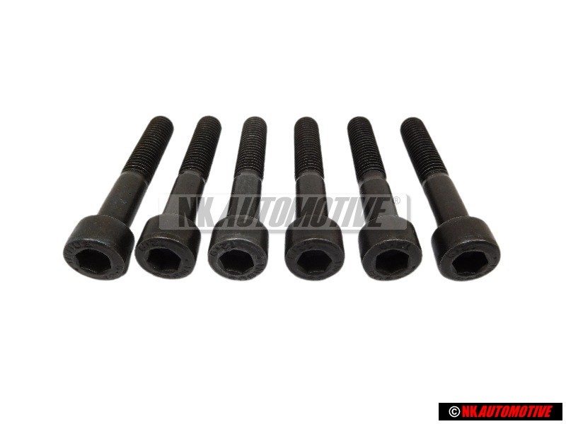 6x VW Original Tornillo Cilindrico Con Cabeza De Hexagono Interior - N 0147513