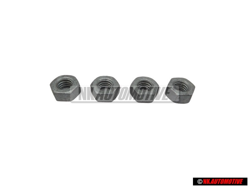 4x VW Original Tuerca Hexagonal - N 01100636