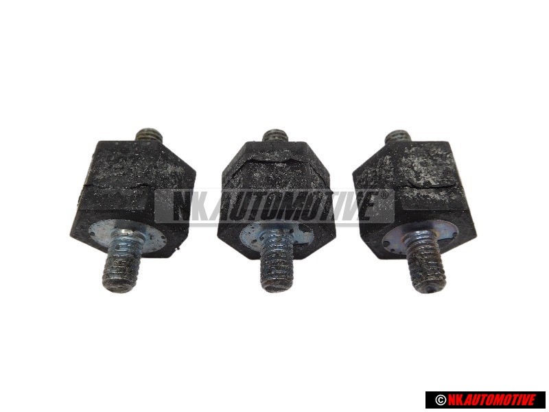 3x VW Original Cojinete Metal-Goma - 191201256