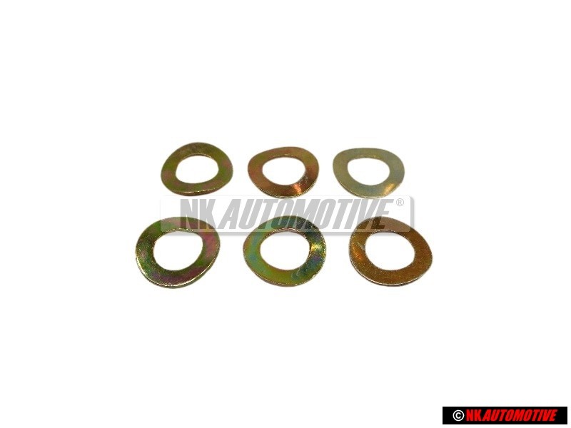 6x VW Original Arandela Elastica - N 0122265