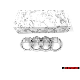 Audi Original Anillos Frente Simbolo Insignia Emblema Cromo - 447853605