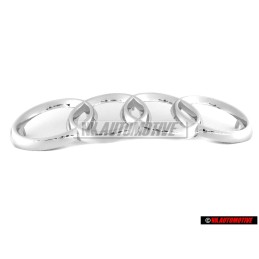 Audi Original Anillos Frente Simbolo Insignia Emblema Cromo - 447853605