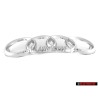 Audi Original Anillos Frente Simbolo Insignia Emblema Cromo - 447853605