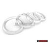 Audi Original Anillos Frente Simbolo Insignia Emblema Cromo - 447853605