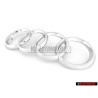 Audi Original Anillos Frente Simbolo Insignia Emblema Cromo - 447853605
