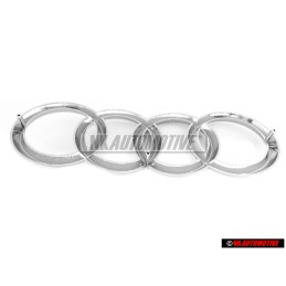 Audi Original Anillos Frente Simbolo Insignia Emblema Cromo - 447853605