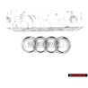 Audi Original Anillos Frente Simbolo Insignia Emblema Cromo - 4D0853605