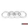 Audi Original Anillos Frente Simbolo Insignia Emblema Cromo - 4D0853605