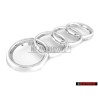 Audi Original Anillos Frente Simbolo Insignia Emblema Cromo - 4D0853605