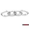 Audi Original Anillos Frente Simbolo Insignia Emblema Cromo - 4D0853605