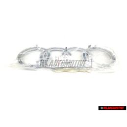 Audi Original Anillos Frente Simbolo Insignia Emblema Cromo - 4D0853605