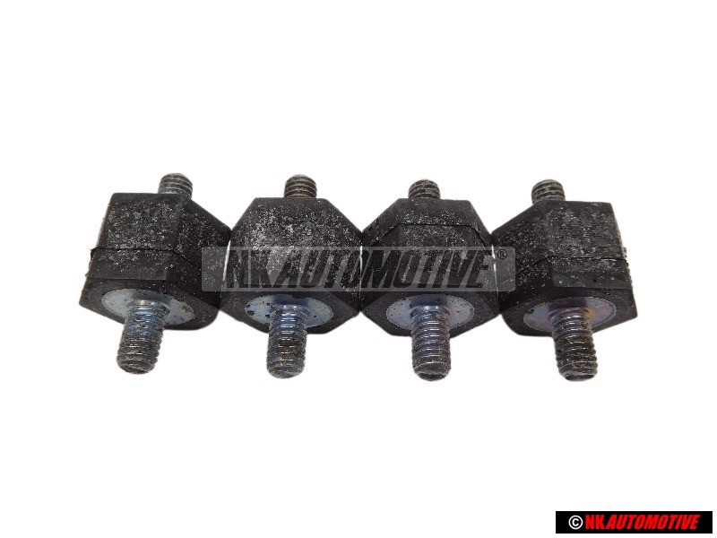 4x VW Original Cojinete Metal-Goma - 191201256