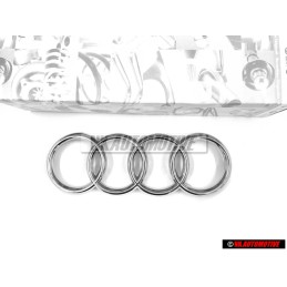 Audi Original Anillos Frente Simbolo Insignia Emblema Cromo - 4D0853605A 2ZZ